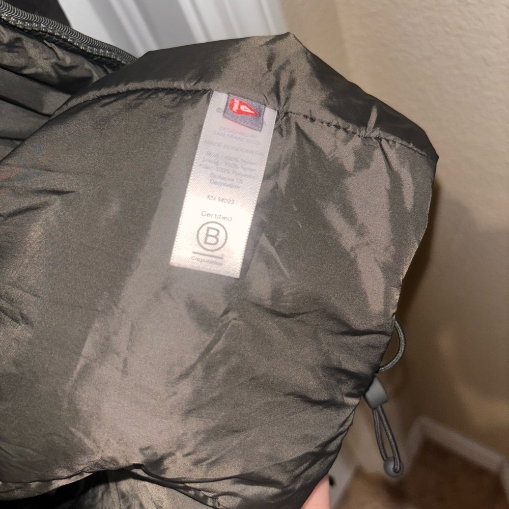 Athleta PrimaLoft Mountain Summit Shell Olive Green Insulated Parka Jacket S - Picture 7 of 14